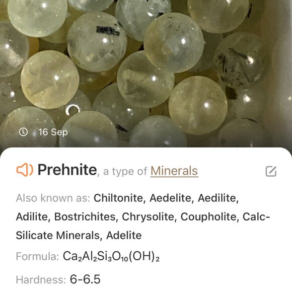 Natural Pale Green Prehnite Classic Beaded Necklace, Genuine Gemstone - Picture 12 of 13